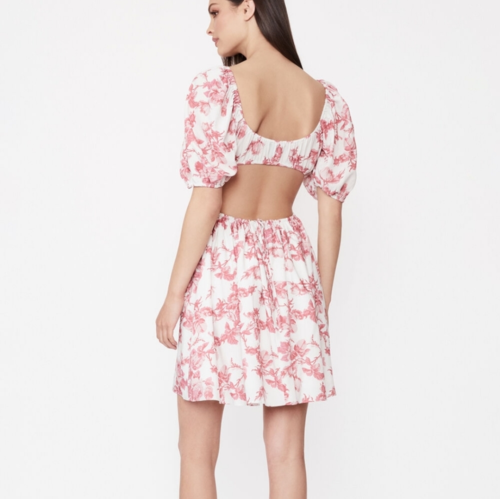 Bardot Eden Floral Minidress in pinkish/red BARDOT - Picture 2 of 7